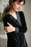 Marella Cotton Velour Sweatshirt in Black